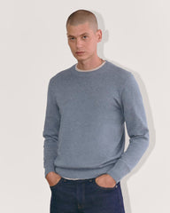 mens-no-sweat-cotton-sweater-heather-sage-blue | primary