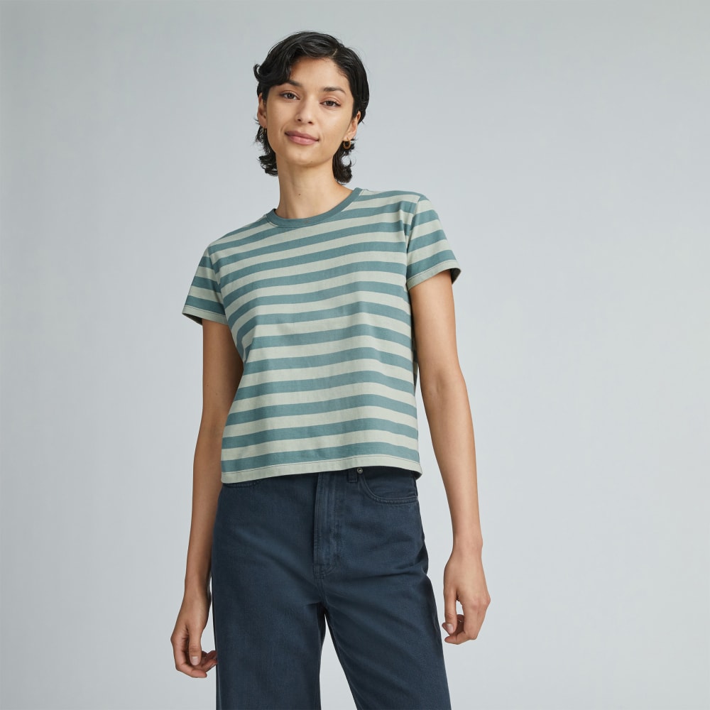 womens-organic-cotton-box-cut-tee-green-balsam-seagrass | primary