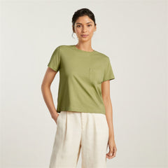 womens-organic-cotton-box-cut-pocket-tee-leek | alt