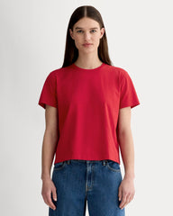 womens-organic-cotton-box-cut-tee-berry-red | primary