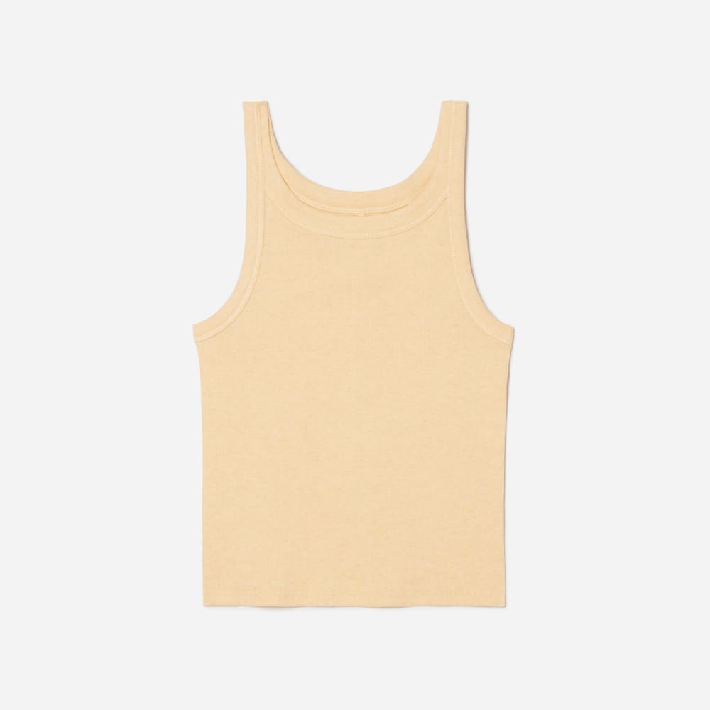 womens-cropped-pima-rib-tank-melon | alt