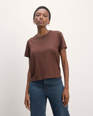 womens-organic-cotton-box-cut-tee-dark-mahogany | primary