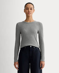 womens-rib-knit-crew-mid-heather-grey | primary