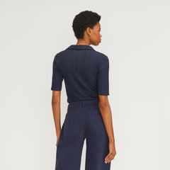womens-riib-soft-knit-open-collar-polo-navy