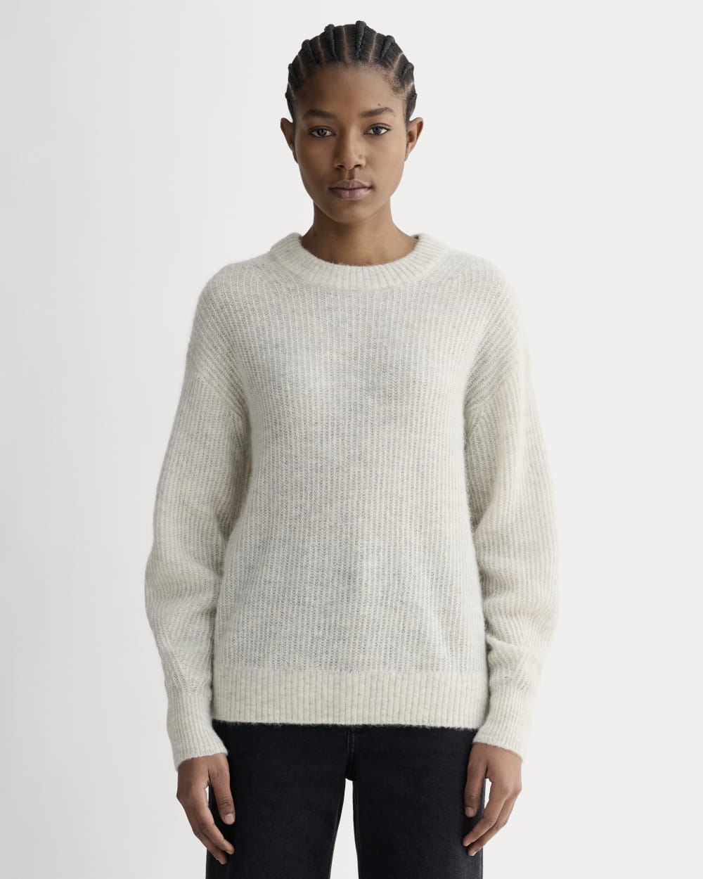 womens-alpaca-ribbed-cocoon-crew-almond | primary