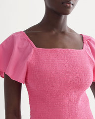 womens-gauze-smocked-top-deep-pink