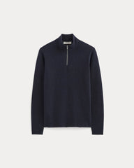 mens-no-sweat-quarter-zip-heathered-midnight | alt