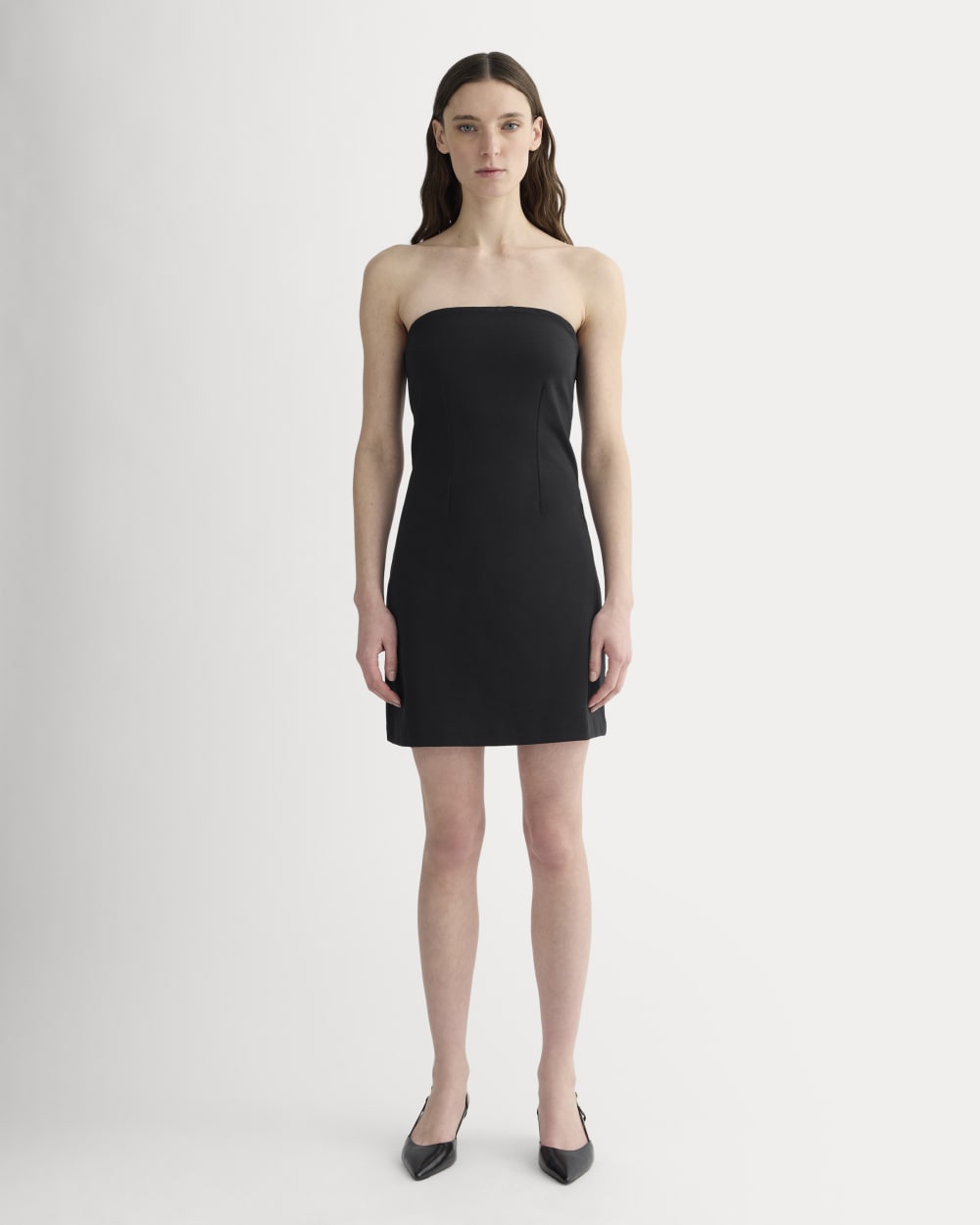 womens-dream-strapless-mini-dress-black | primary