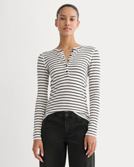 womens-luxe-rib-henley-bone-black | primary