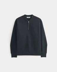 mens-luxe-fleece-halfzip-pullover-deep-navy | alt