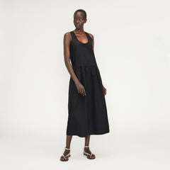 womens-poplin-summer-dress-black | primary