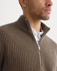 mens-felted-merino-half-zip-sweater-heather-chocolate-martini