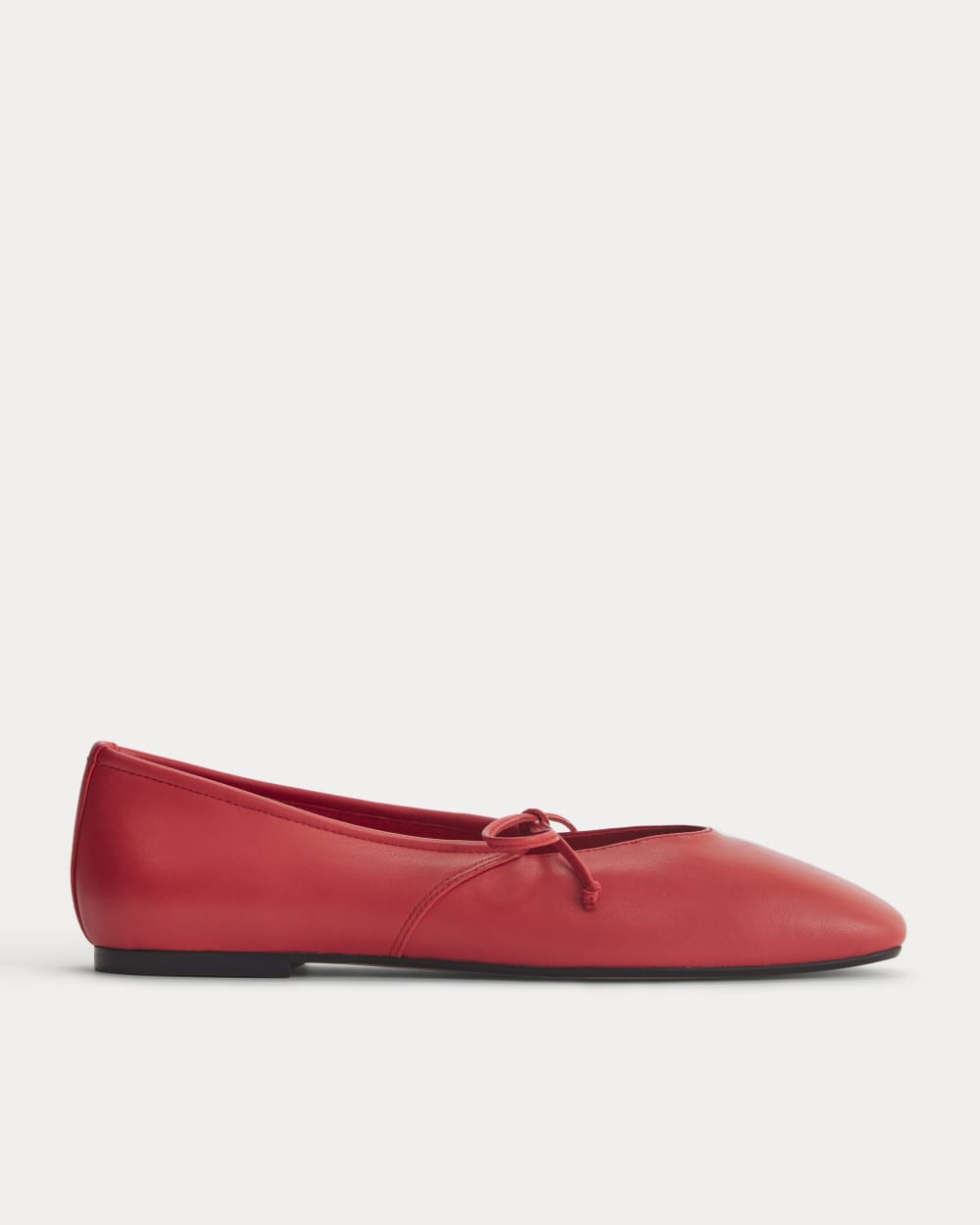 womens-leather-keyhole-flat-classic-red | primary