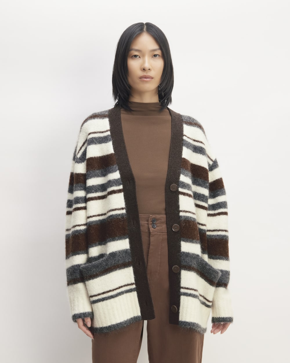 womens-superfuzz-alpaca-cardigan-bone-brown-charcoal | primary