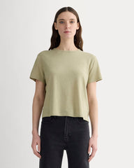 womens-box-cut-tee-cotton-linen-eucalyptus | primary