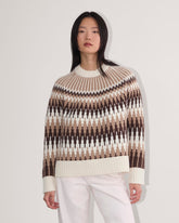 womens-fair-isle-crew-sweater-bone-brown-fair-isle | primary