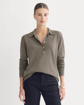 womens-oversized-polo-sweater-merino-heather-ash-taupe | primary