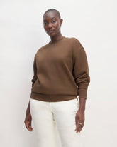 womens-retrack-oversized-crew-cocoa | primary
