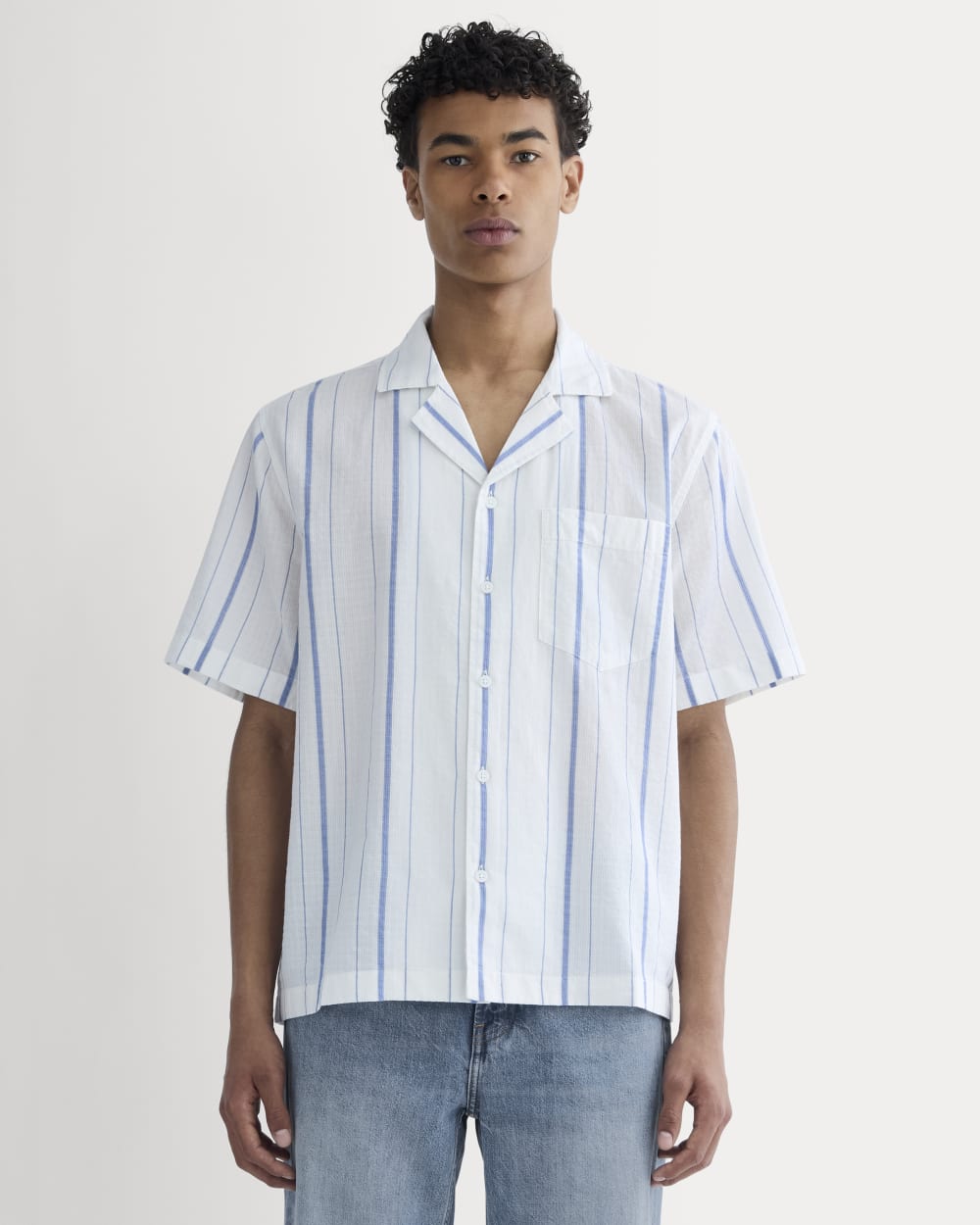 mens-textured-resort-shirt-bone-dblue | primary