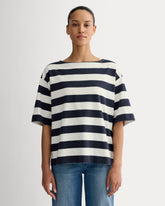 womens-mariner-oversized-tee-navy-bone | primary