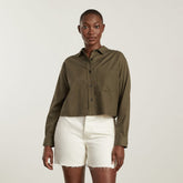 womens-silky-cttn-cropped-shirt-beech | primary