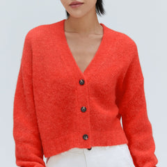womens-alpaca-v-neck-cropped-cardigan-red-orange