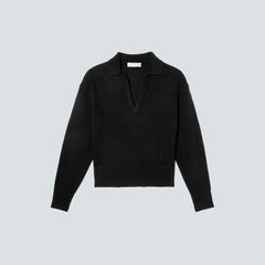 womens-recashmere-polo-black | alt