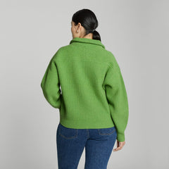 womens-felted-merino-halfzip-sweater-salted-lime