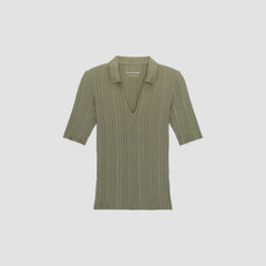 womens-riib-soft-knit-open-collar-polo-kalamata | alt