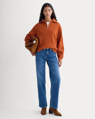 womens-half-zip-sweater-in-luxe-merino-rust-heather