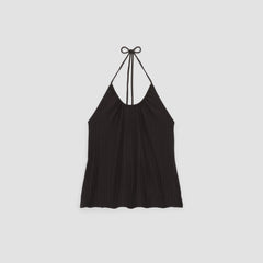 womens-rib-soft-knit-halter-top-black | alt