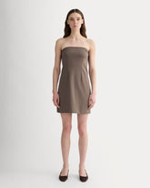 womens-dream-strapless-mini-dress-deep-taupe | primary