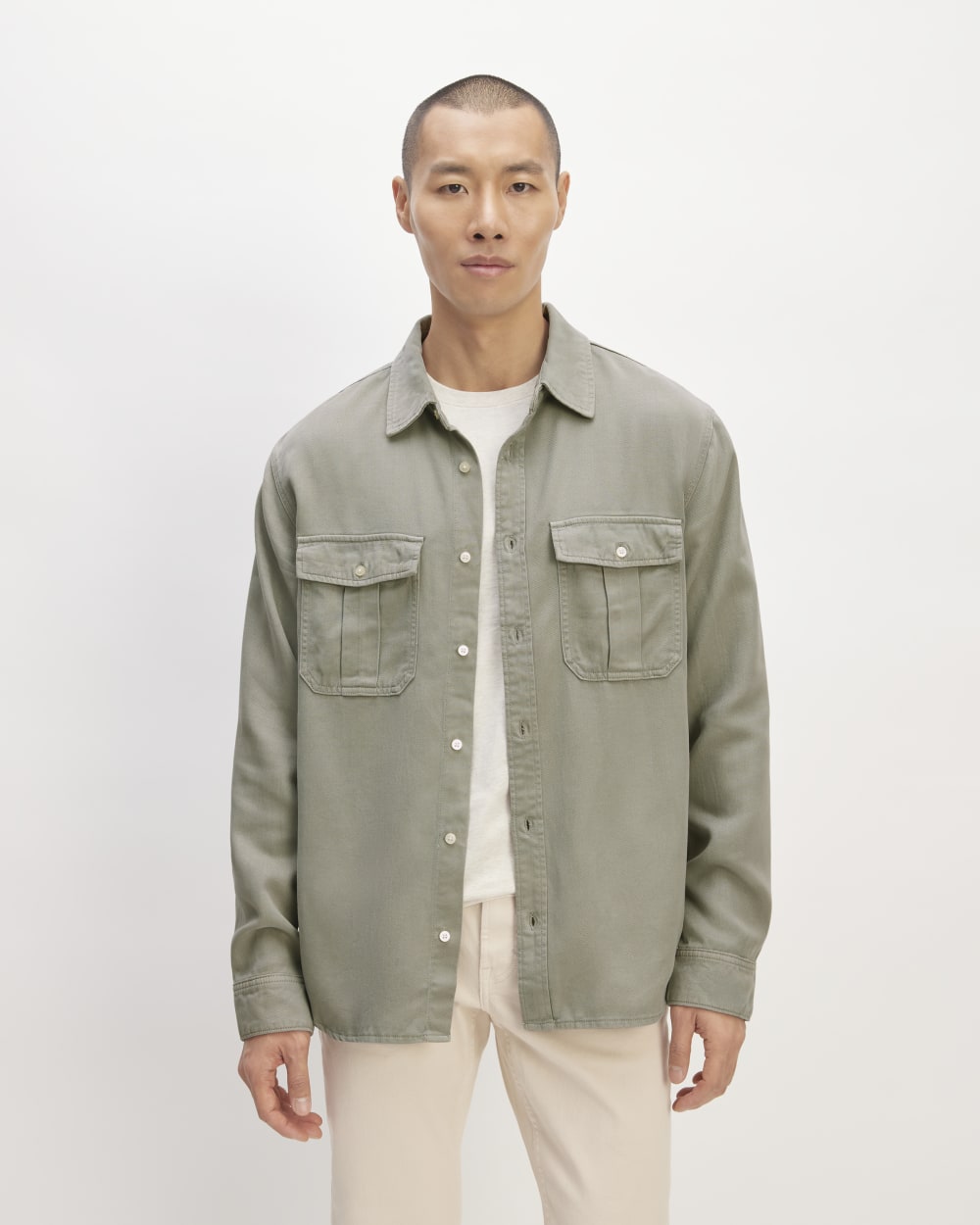 mens-tencel-utility-shirt-jacket-sage-green | primary