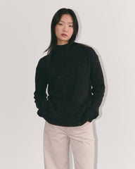 womens-mockneck-sweater-plush-cotton-black-confetti | primary