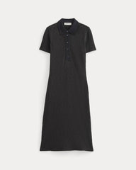 womens-cozy-rib-polo-dress-black | alt