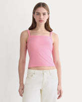 womens-essential-square-neck-tank-deeppink | primary