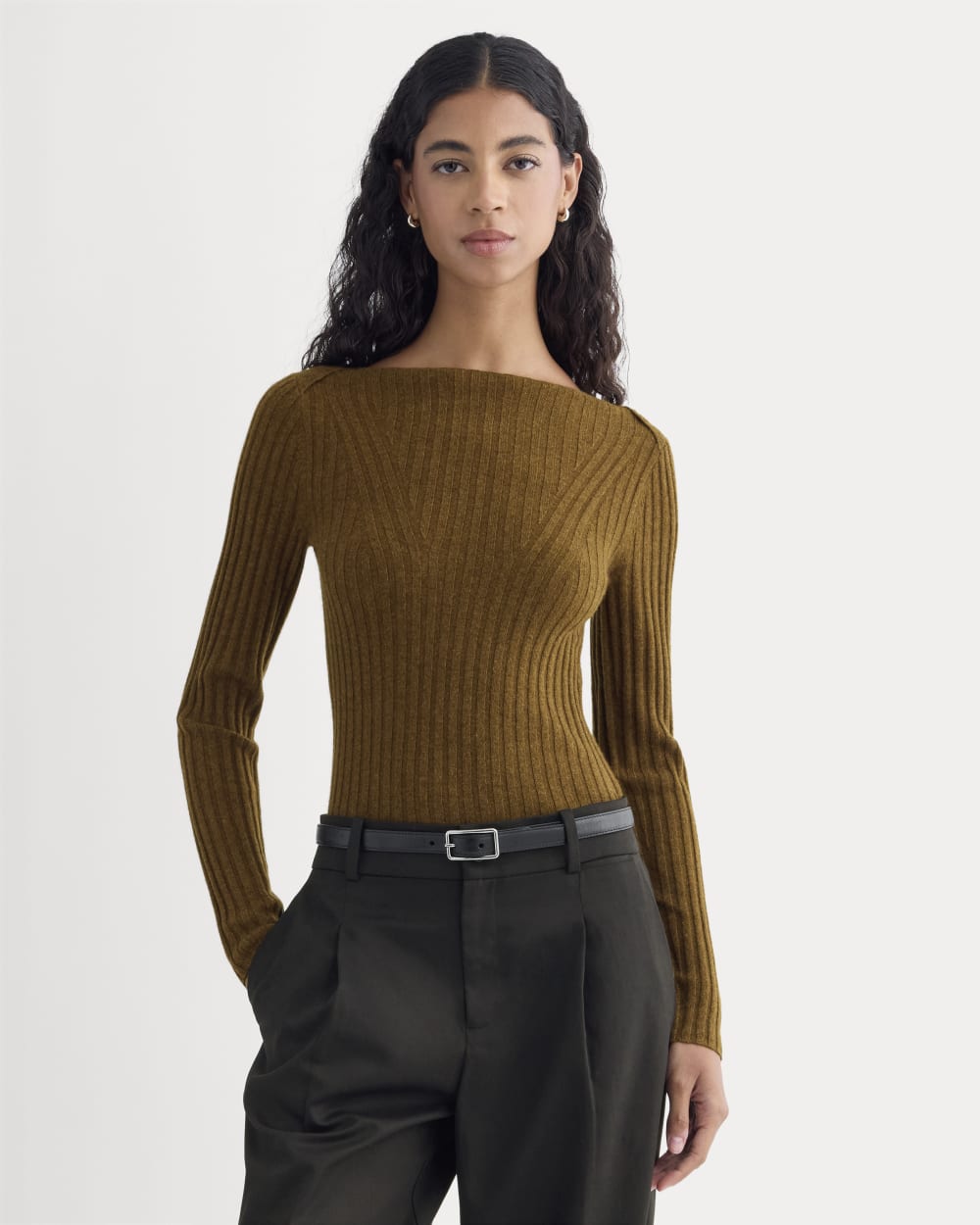 womens-cashmere-ribbed-boat-neck-sweater-heathered-toffee | primary