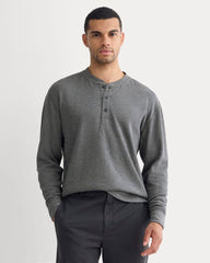 mens-thermal-cozy-waffle-henley-heathered-charcoal | primary