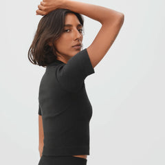womens-seamless-tee-black | primary