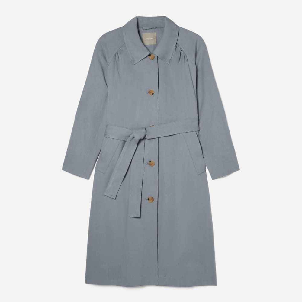 womens-gathered-mac-trench-smoke | alt