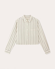 womens-silky-cttn-cropped-shirt-bone-black-new | alt