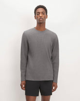 mens-waffle-ls-crew-heathered-charcoal | primary