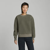womens-renew-teddy-oversized-crew-kalamata | primary