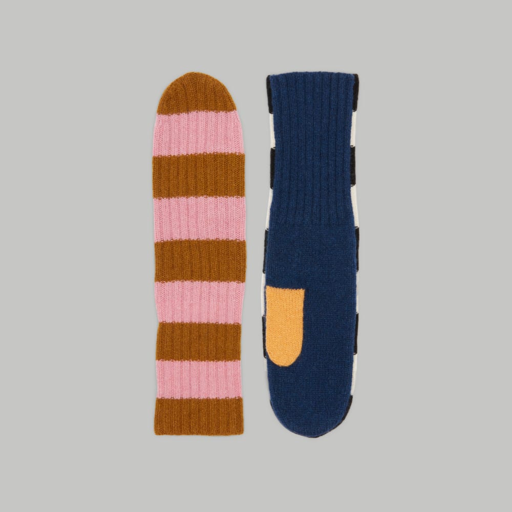 unisex-recashmere-mittens-multi-stripe | primary