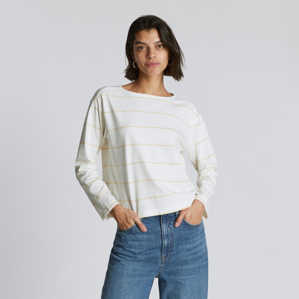 womens-modern-breton-tee-canvas-tan-biscotti | primary
