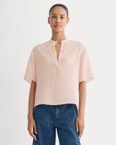 womens-washable-silk-ss-popover-top-soft-rose | primary