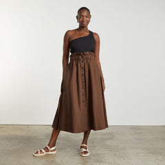 womens-easy-button-front-skirt-espresso | alt