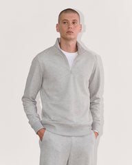 mens-off-duty-qrtr-zip-heathered-grey | primary
