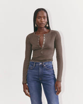 womens-pima-rib-long-sleeve-henley-heathered-fatigue | primary