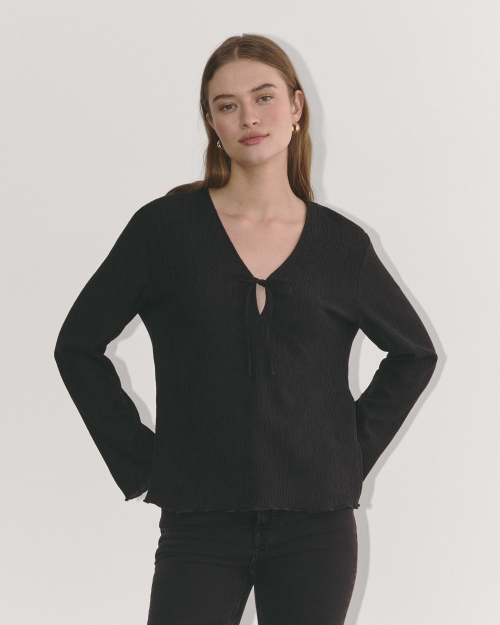 womens-crinkle-long-sleeve-black | primary